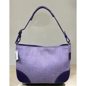 NWT Vintage Coach 8146 Girlie Herringbone Perforated Hobo Bag